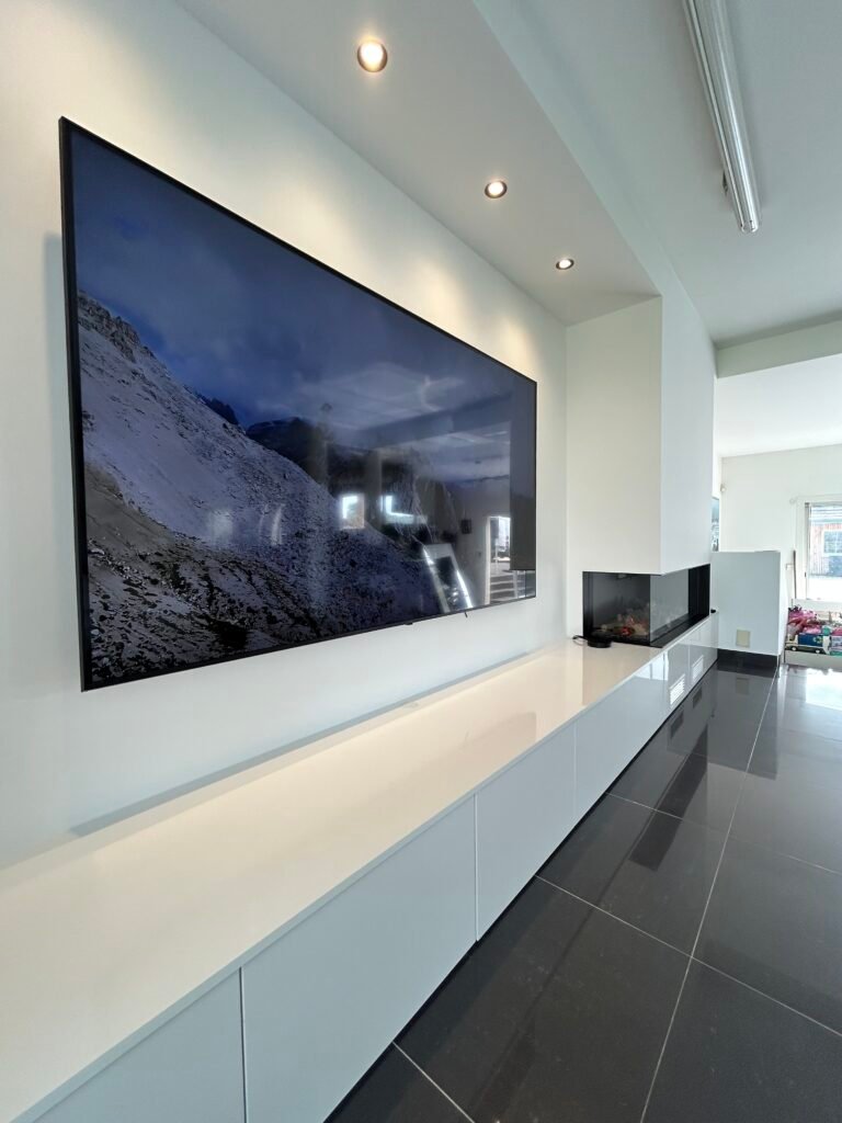 Réalisation d’un meuble TV sur mesure a Frepillon ( 95 )