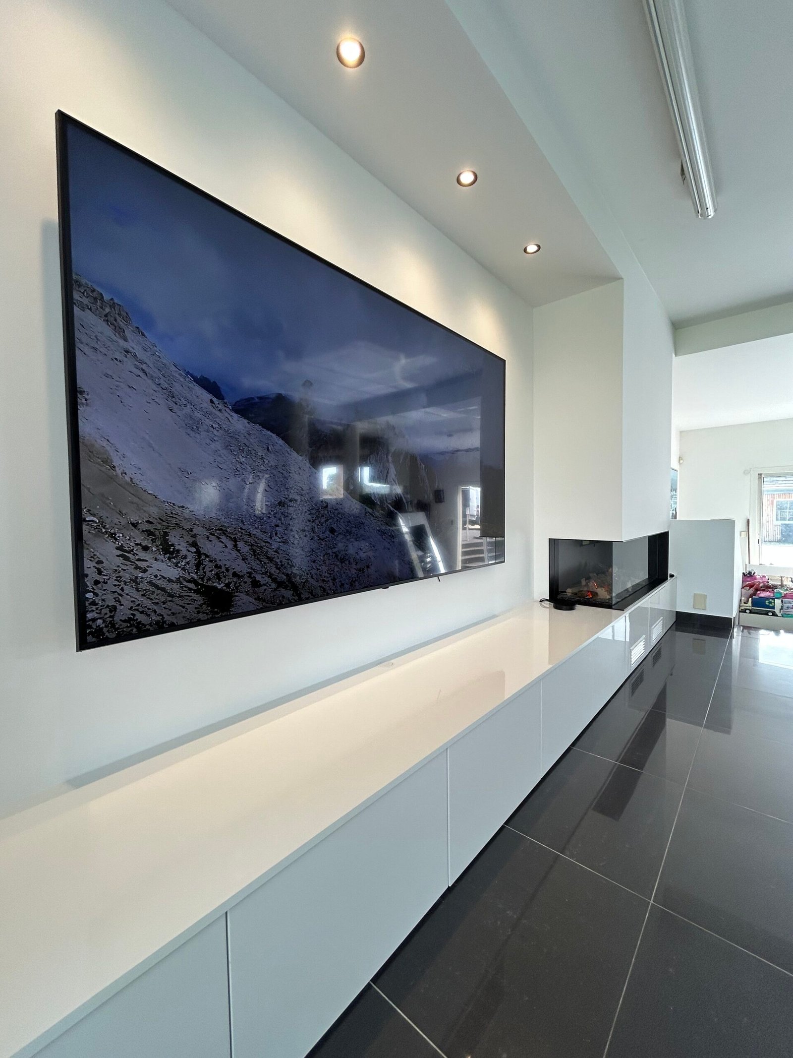 Réalisation d’un meuble TV sur mesure a Frepillon ( 95 )